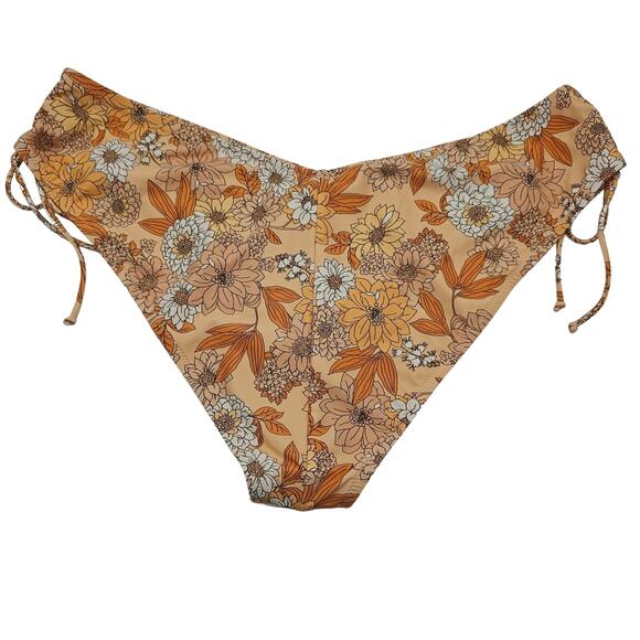 J, Crew Womans size XXL Hipster Curved Cheeky Bikini Bottom Zinna Floral NEW - Picture 3 of 8